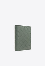 Bottega Veneta Small Intrecciato Bi-Fold Leather Wallet Aloe 742330 VCPP3-3198