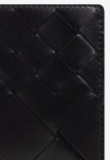 Bottega Veneta Intrecciato Leather Bi-Fold Wallet Black 743211 V3R52-8803