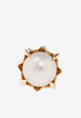 Bottega Veneta Pearl Stud Earrings Gold 775127 V721A-9800