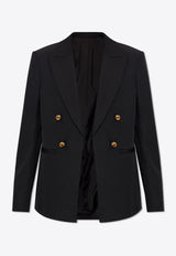 Bottega Veneta Double-Breasted Wool Blazer Black 777569 V3PH0-1000