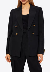 Bottega Veneta Double-Breasted Wool Blazer Black 777569 V3PH0-1000