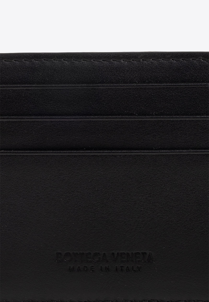 Bottega Veneta Dégradé Intrecciato Leather Cardholder Black 778031 V3R53-8803