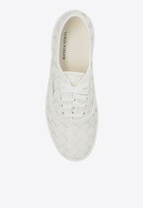 Bottega Veneta Sawyer Intrecciato Leather Low-Top Sneakers White 780525 V3HB0-9013