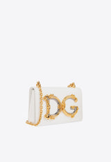 Dolce & Gabbana DG Girls Leather Shoulder Bag White BB6498 AO421-80001