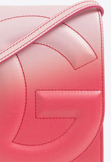 Dolce & Gabbana DG Logo Gradient Leather Shoulder Bag Pink BB7287 AS204-HF5AC