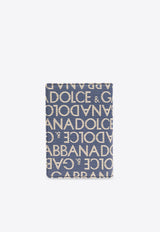 Dolce & Gabbana Coated Jacquard Passport Holder Blue BP2215 AJ705-8L625