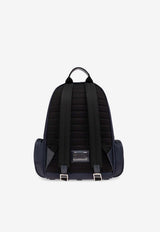 Rubberized Logo Nylon Backpack