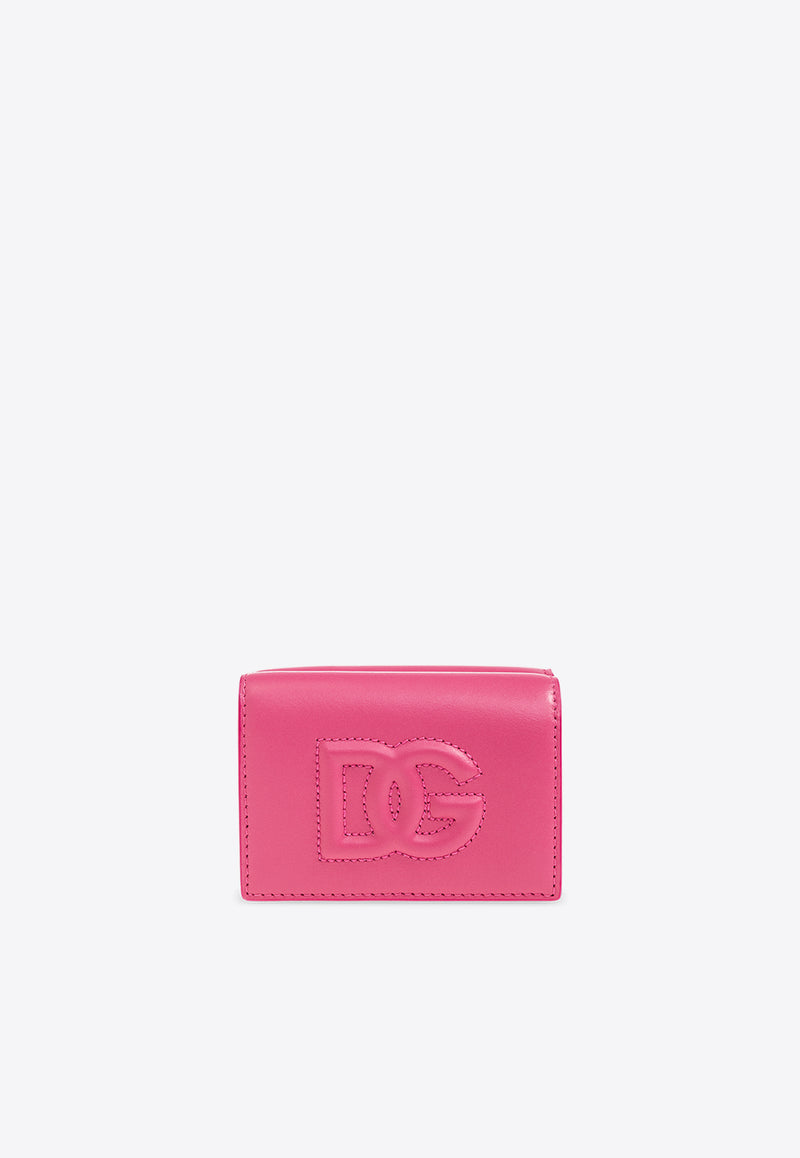 Dolce & Gabbana DG Logo Tri-fold Wallet Pink BI3276 AG081-80441