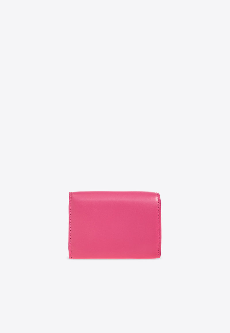 Dolce & Gabbana DG Logo Tri-fold Wallet Pink BI3276 AG081-80441