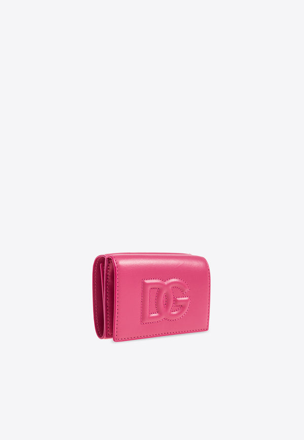 Dolce & Gabbana DG Logo Tri-fold Wallet Pink BI3276 AG081-80441