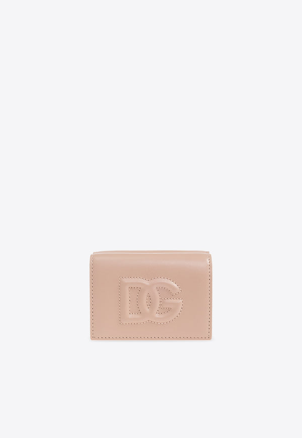 Dolce & Gabbana DG Logo Tri-fold Wallet Beige BI3276 AG081-80402