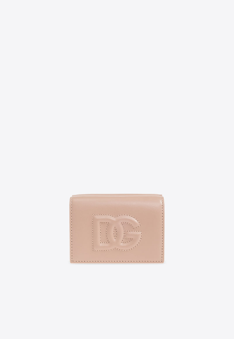 Dolce & Gabbana DG Logo Tri-fold Wallet Beige BI3276 AG081-80402