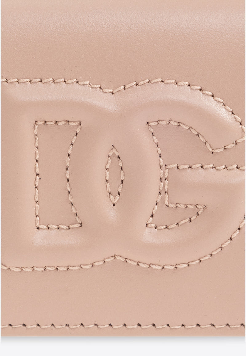 Dolce & Gabbana DG Logo Tri-fold Wallet Beige BI3276 AG081-80402