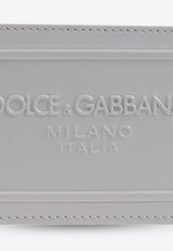 Dolce & Gabbana Embossed Logo Plaque Leather Cardholder Gray BP3239 AG218-80753