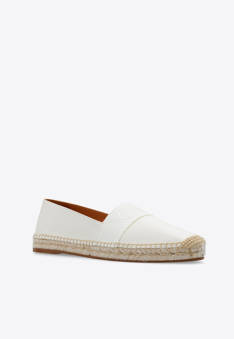 Chloé Piia Logo Embroidered Espadrilles White CHC24S983 H7-101