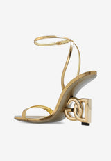 Dolce & Gabbana Keira 105 Metallic Leather Sandals Gold CR1610 AT457-8H958