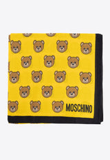 Moschino All-Over Teddy Bear Print Scarf Yellow E5169 M5217-009