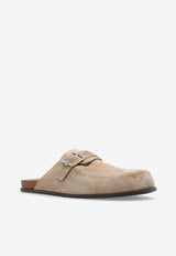 Jimmy Choo Etta Suede Flat Mules Beige ETTA MULE SVV-STONE