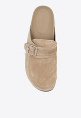 Jimmy Choo Etta Suede Flat Mules Beige ETTA MULE SVV-STONE