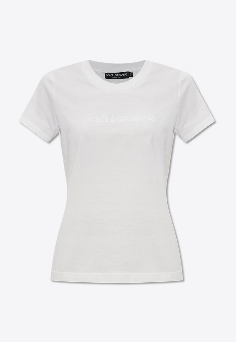 Dolce & Gabbana Raise Logo T-shirt White F8T00T GDCBQ-W0800