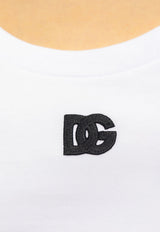 Dolce & Gabbana DG Logo Patch Jersey T-shirt White F8U71Z FUEEY-W0800