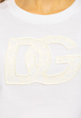 Dolce & Gabbana DG Lace Patch T-shirt White F8M68Z GDB9O-W0800