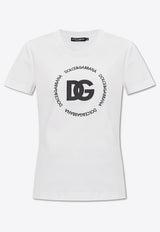 Dolce & Gabbana Embroidered DG Logo T-shirt White F8T00Z GDB5U-W0800