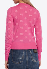 Dolce & Gabbana DG Logo Jacquard Sweater Pink FXJ34T JEMO9-F0733