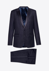 Dolce & Gabbana Single-Breasted Wool Blend Suit Blue GKPFMT FM2GS-S8031