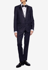 Single-Breasted Wool Blend Suit