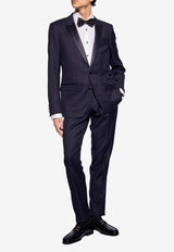 Single-Breasted Wool Blend Suit
