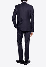 Dolce & Gabbana Single-Breasted Wool Blend Suit Blue GKPFMT FM2GS-S8031