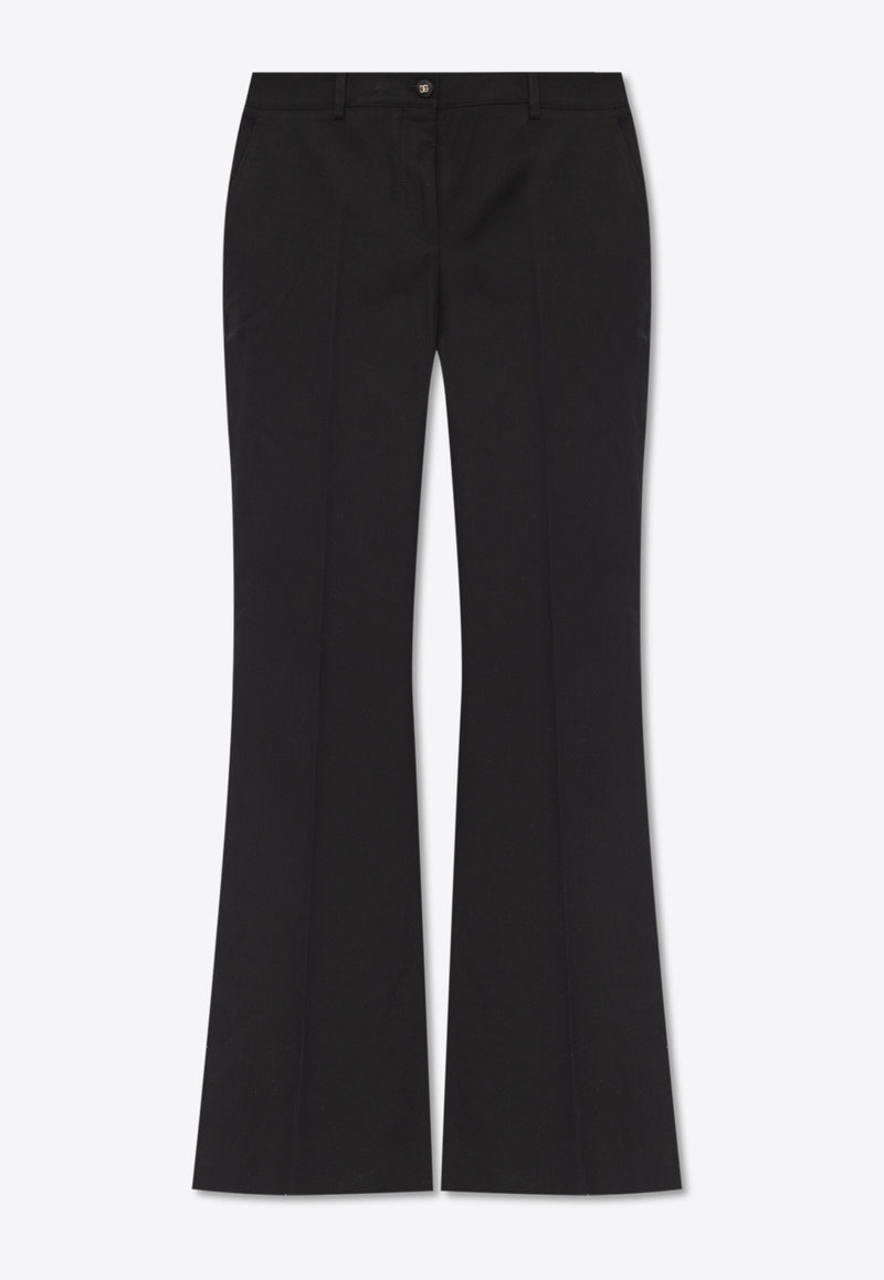 Dolce & Gabbana Twill Flared Pants Black FTC2MT FUFJU-N0000