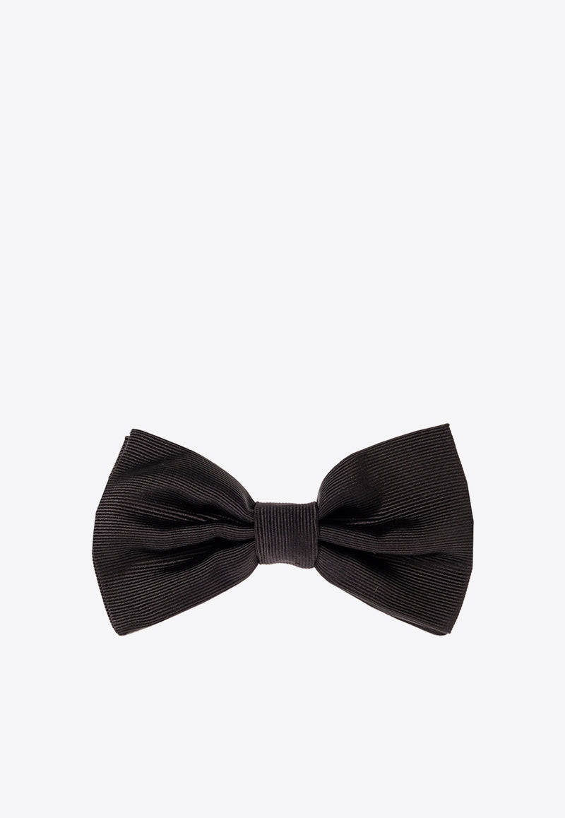 Dolce & Gabbana Satin Silk Bow Tie Black GR053E G0UB1-N0000