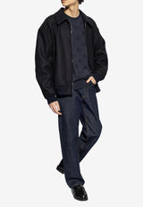Dolce & Gabbana DG Logo Jacquard Wool Sweater Navy GXX02T JAST6-B1622