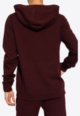 Dolce & Gabbana Logo Plaque Hooded Sweater Bordeaux GXO33T JEMQ3-R0108