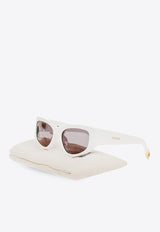 Jacquemus Gala Butterfly Sunglasses Gray JAC5C2SUN 0-0