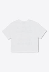 Dolce & Gabbana Kids Girls Graphic Print T-shirt White L5JTMV G7L7Y-W0800