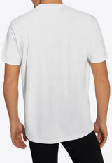 Tom Ford Logo Embroidered Crewneck T-shirt White JCS004 JMT002S23-AW100