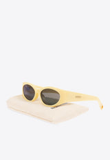 Jacquemus The Ovalo Sunglasses Gray JAC4C4SUN 0-0