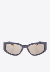 Jacquemus Gala Butterfly Sunglasses Gray JAC5C4SUN 0-0