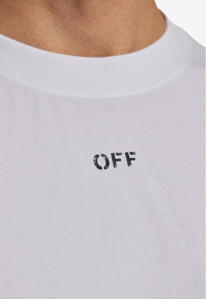 Off-White OFF Stamp Crewneck T-shirt White OMAA027C99 JER017-0110