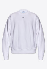 Off-White OFF Stamp Crewneck Sweatshirt White OMBA054C99 FLE006-0110