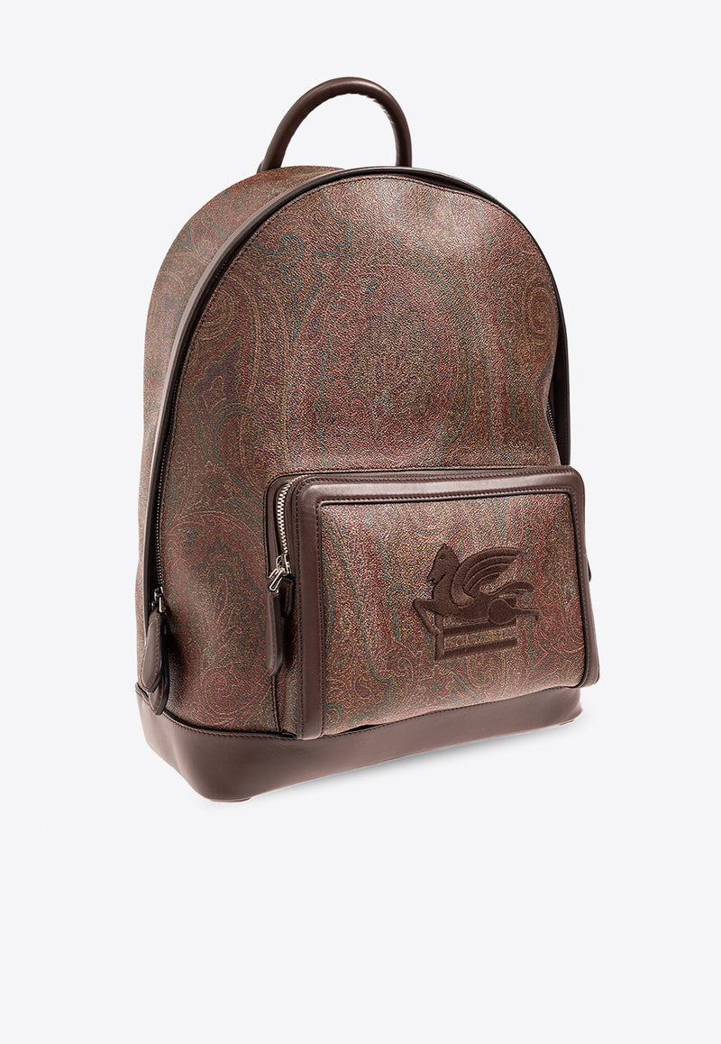 Etro Paisley Jacquard Pegaso Backpack Brown MP1F0001 AA012-M0019