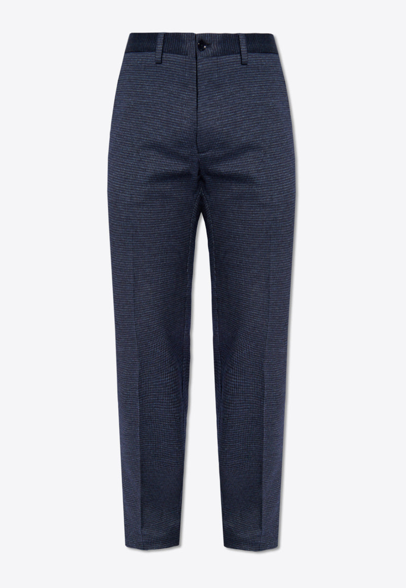 Etro Houndstooth Tailored Pants Blue MREA0005 99JM502-B0665