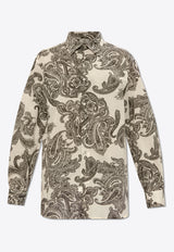 Etro Paisley Print Long-Sleeved Shirt Cream MRIC0012 99SA588-X0800