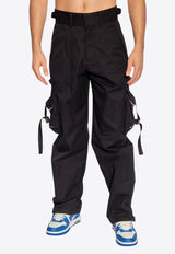 Off-White Straight Cargo Pants Black OMCF041C99 FAB001-1000