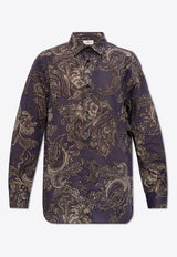 Etro Paisley Print Long-Sleeved Shirt Blue MRIC0012 99SA588-X0883