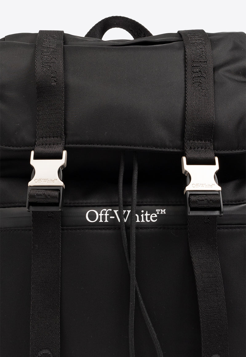 Off-White Outdoor Logo Drawstring Backpack Black OMNB111S24 FAB001-1000