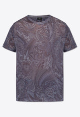 Etro Paisley Print T-shirt Blue MRMA0002 AJ067-X0883